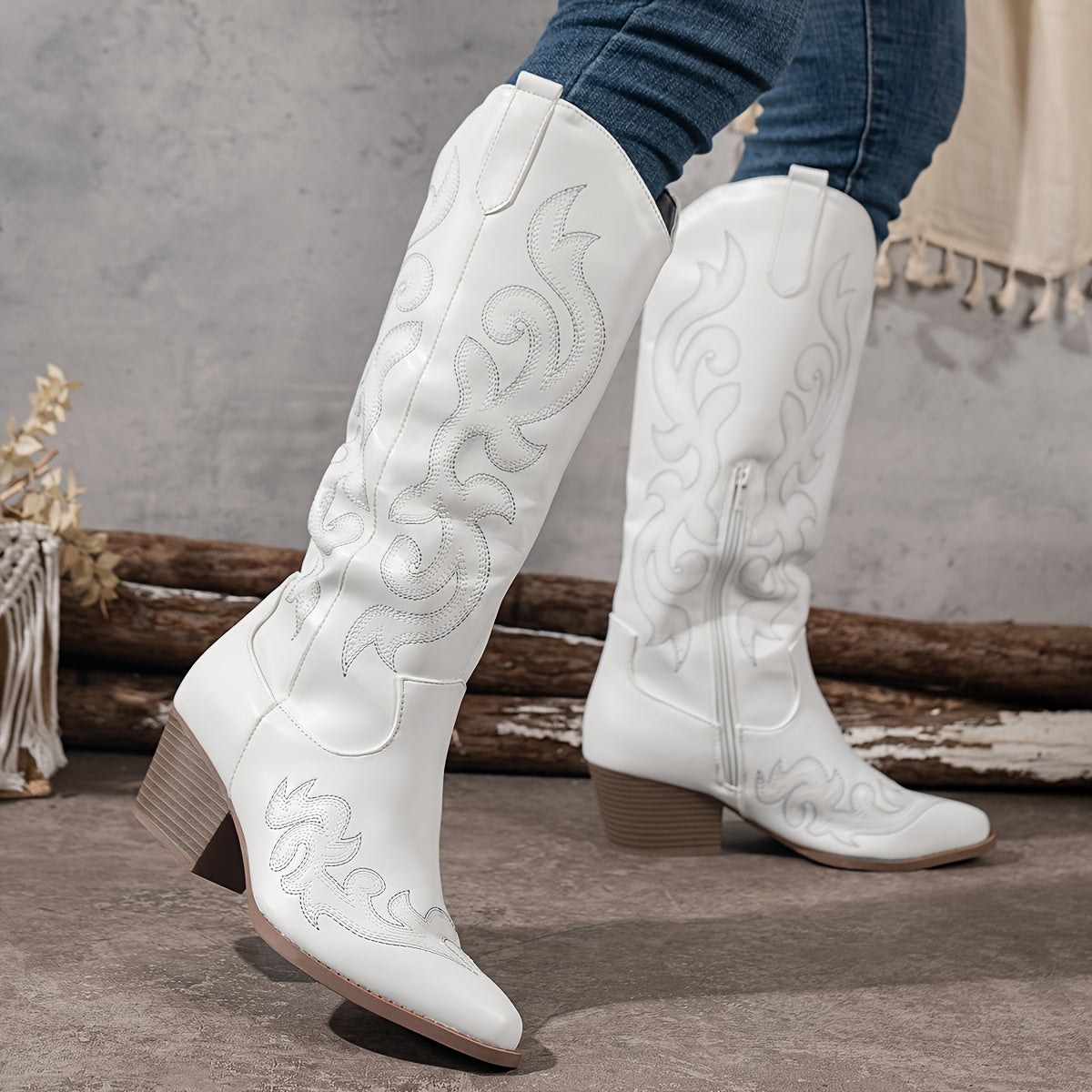 Westernstiefel mit Aufdruck für Damen