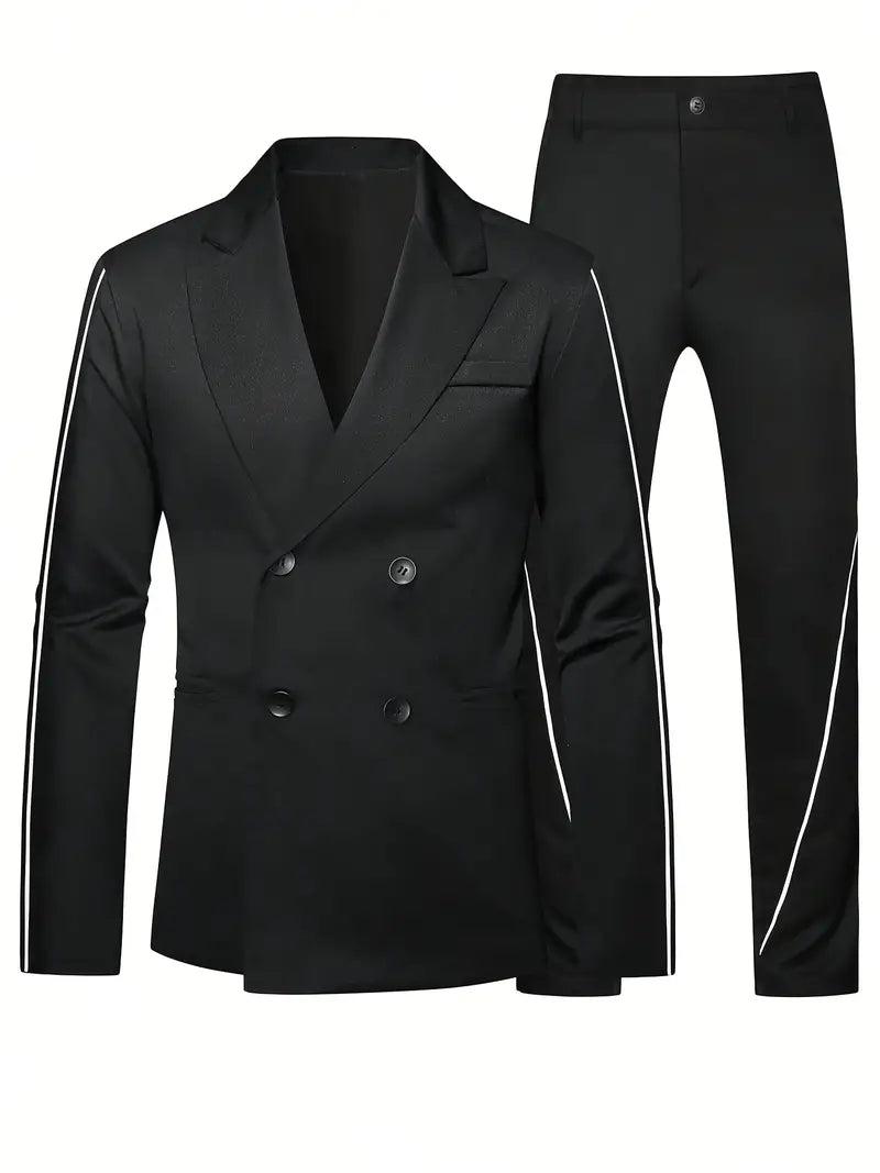 Zweireihige Anzugsjacke & Anzughose Anzug