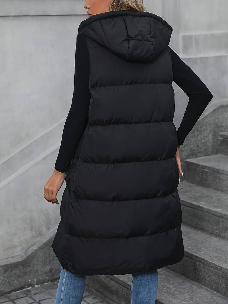 Annette - Lange Strickjacke mit Kapuze