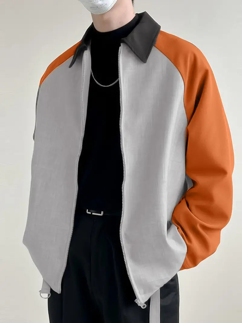 Jason – lässige colorblock-jacke für herren