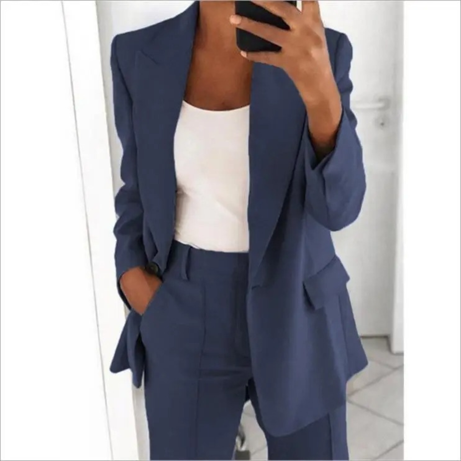 Yasmina – Notch langärmliger Büro-Damenblazer