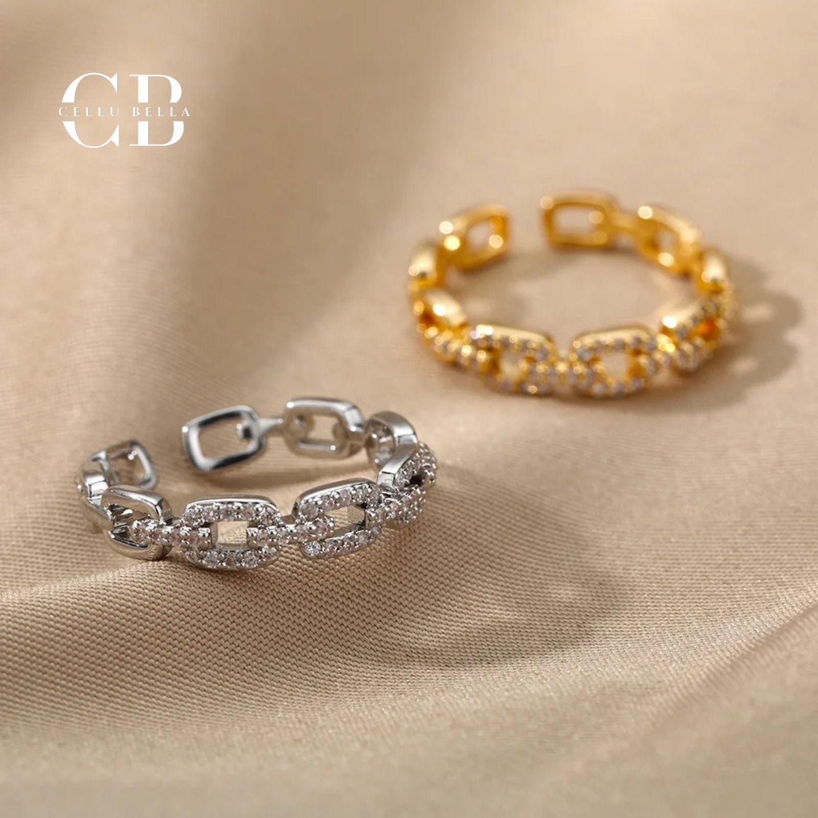 Selene-Gliederketten-Ring: Ein Hauch von Luxus und zeitloser Eleganz