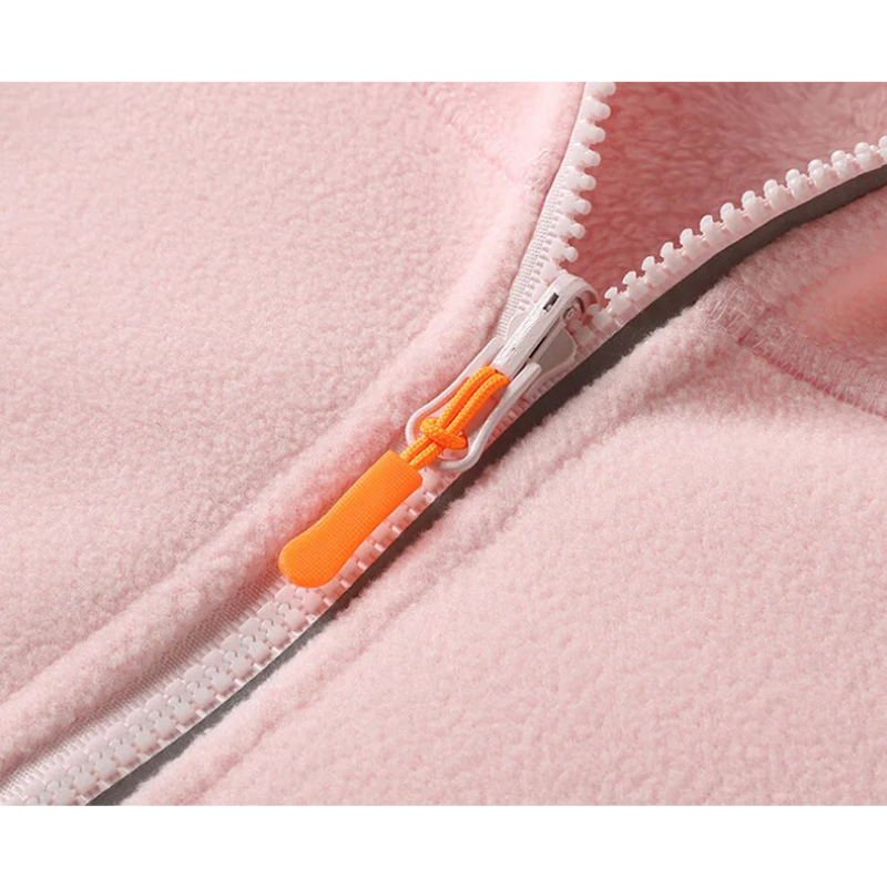 Parker - Lässige Herbst Fleece-Strickjacke mit Reißverschlusstaschen für Damen