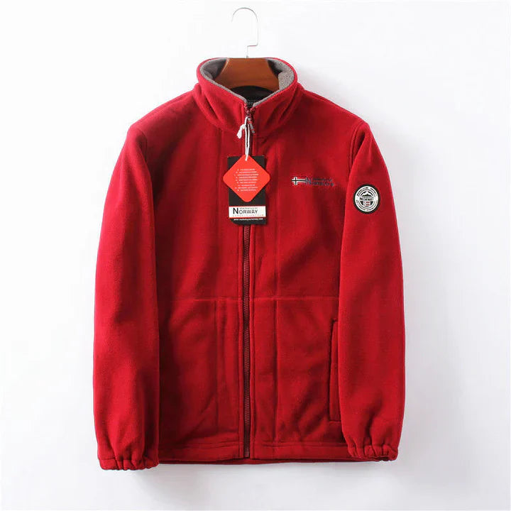 Winddichte und bequeme fleecejacke für herren