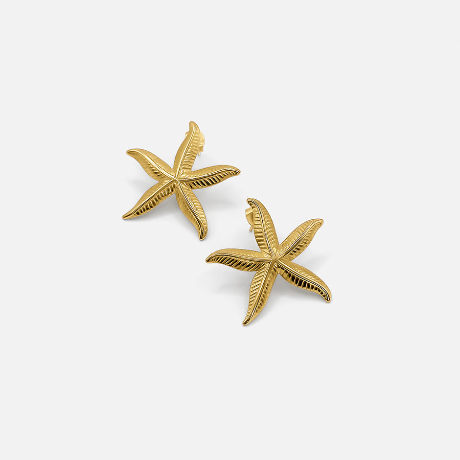 Goldene Seestern-Ohrringe – Ein maritimer Touch für deinen Stil
