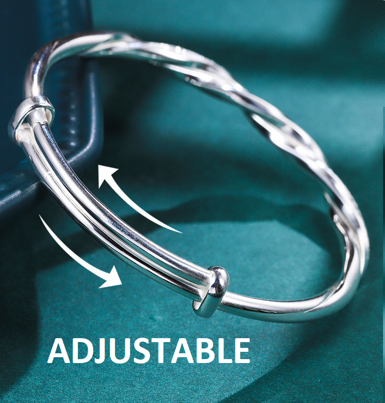 Camilla | Gedrehte 925 Sterling Silber Armband
