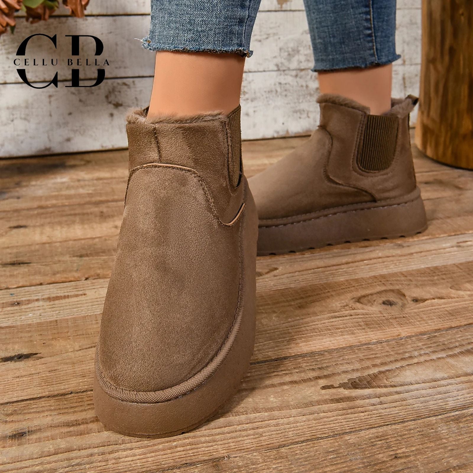 Winterveilchen Soft Boots – Eleganz und Wärme für jede Gelegenheit in Braun
