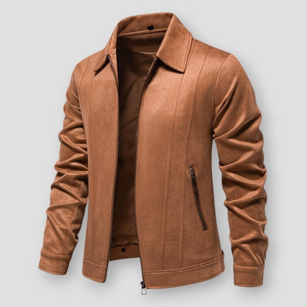 Charles - Klassische und Elegante Winter-Wildlederjacke für Herren