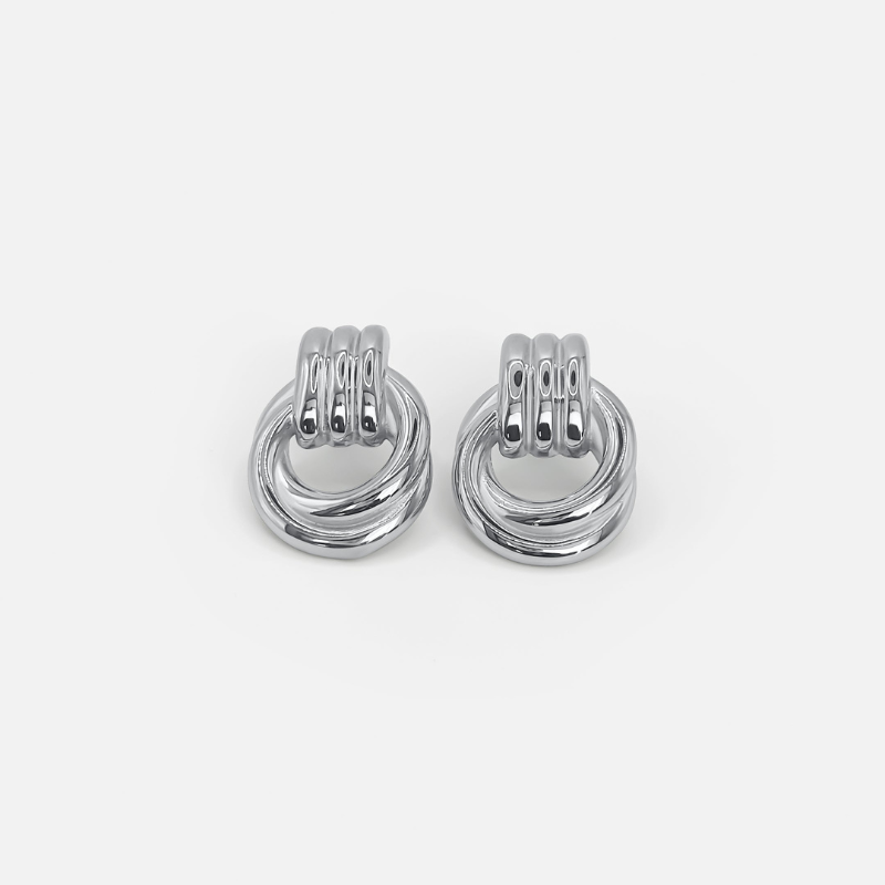 Silberner Doppelknopf-Ring – Modernes Design für zeitlose Eleganz