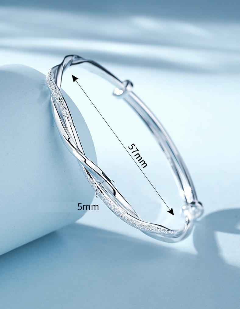 Camilla | Gedrehte 925 Sterling Silber Armband