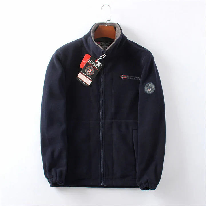 Winddichte und bequeme fleecejacke für herren