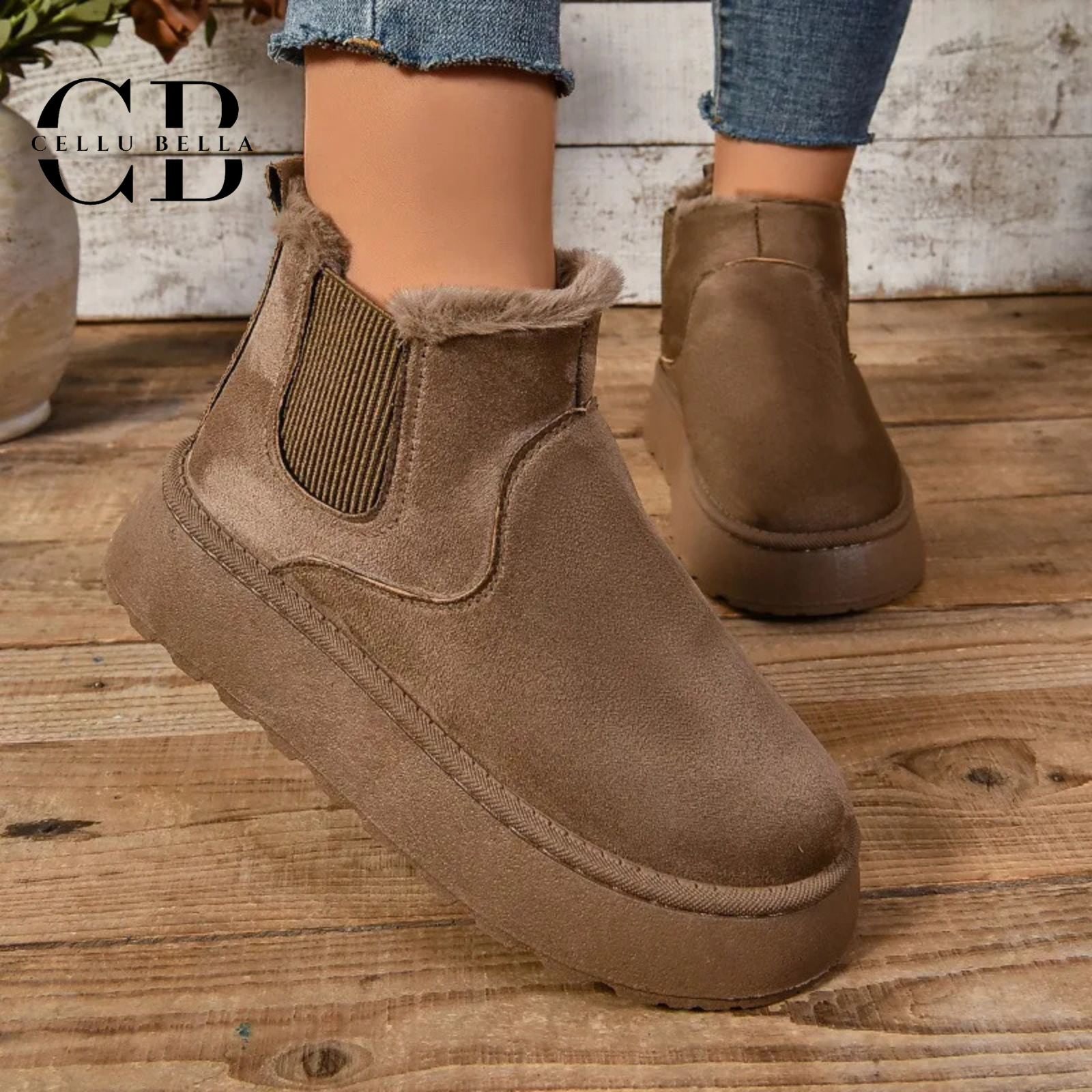 Winterveilchen Soft Boots – Eleganz und Wärme für jede Gelegenheit in Braun