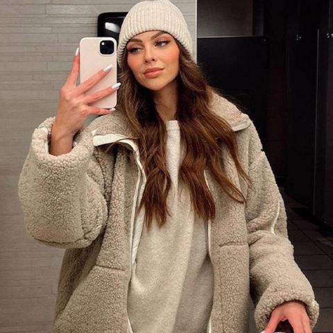 Verni | Damen Trendige Reißverschluss Jacke | Warme