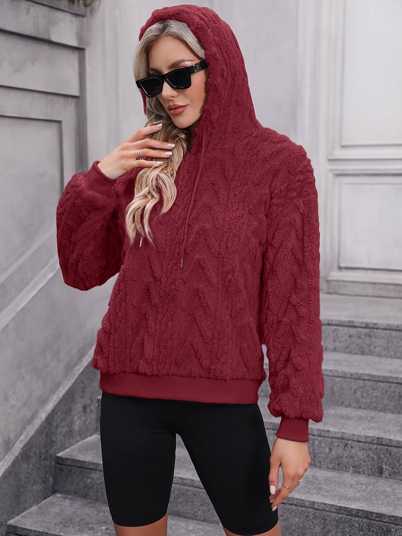 Zia - Stilvolle und Bequeme Teddy-Winter-Hoodie für Damen