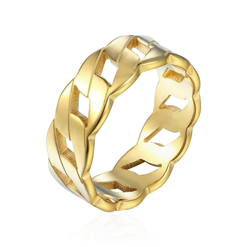 Juliet - Hohles Ketten-Edelstahl-Ring