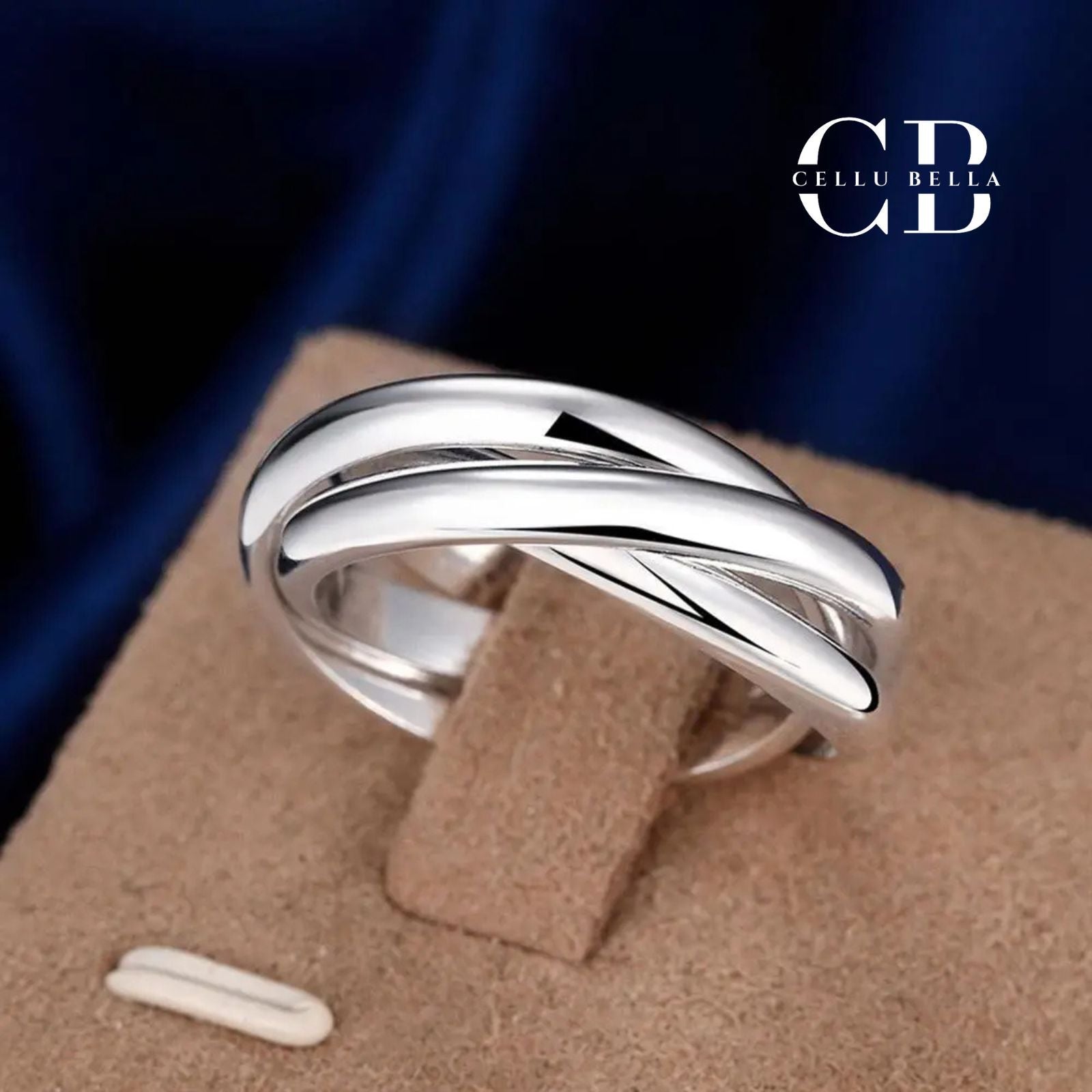 Elena-Ring: Moderner Ring aus 925er Sterlingsilber