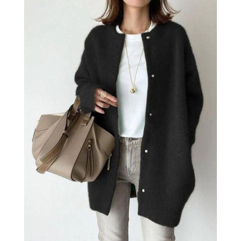 Kryz | Damen Lang Strickjacke | Warm