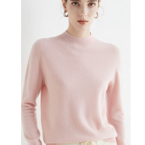 Zollana | Damen Warme Kaschmir Pullover | Halb-Rollkragen
