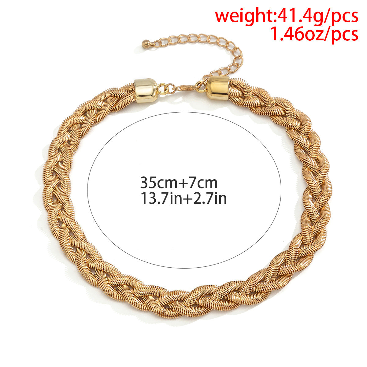 Maritza - Chunky Snake Bone Chain Halskette