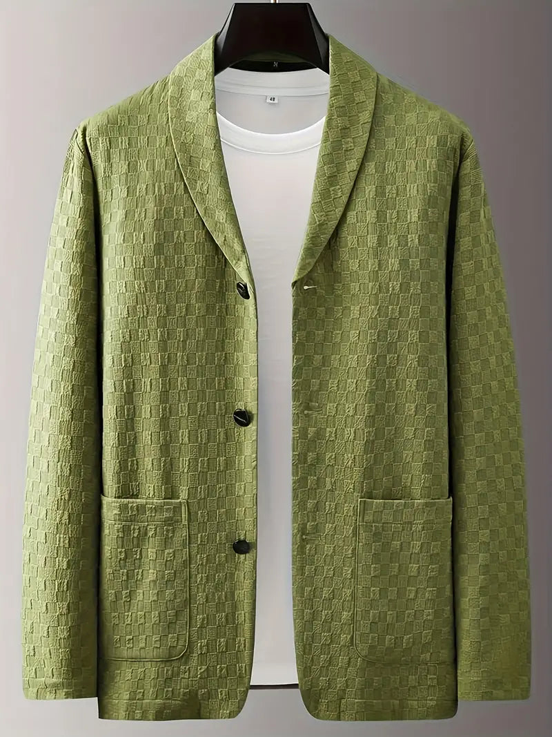 Lässige Mode Karierter Blazer & Anzugshose