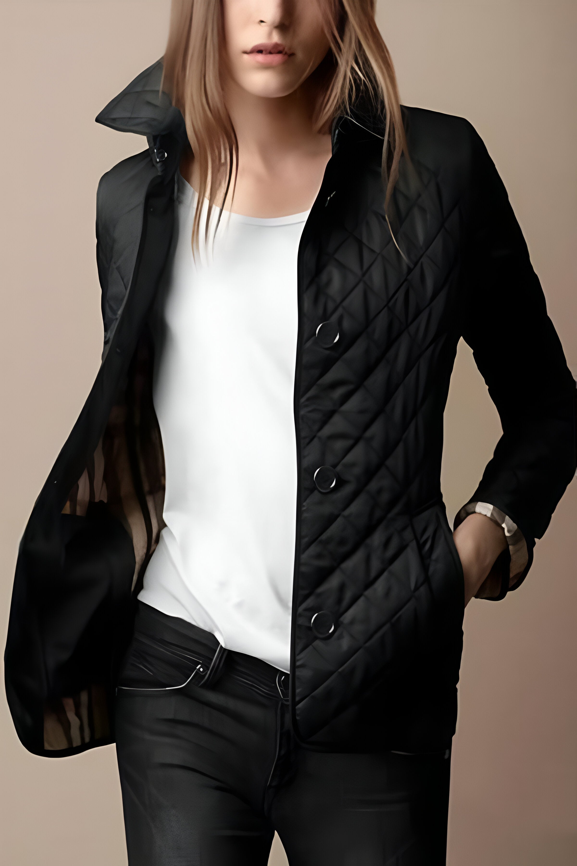Janelle™ - Stehkragen Steppjacke
