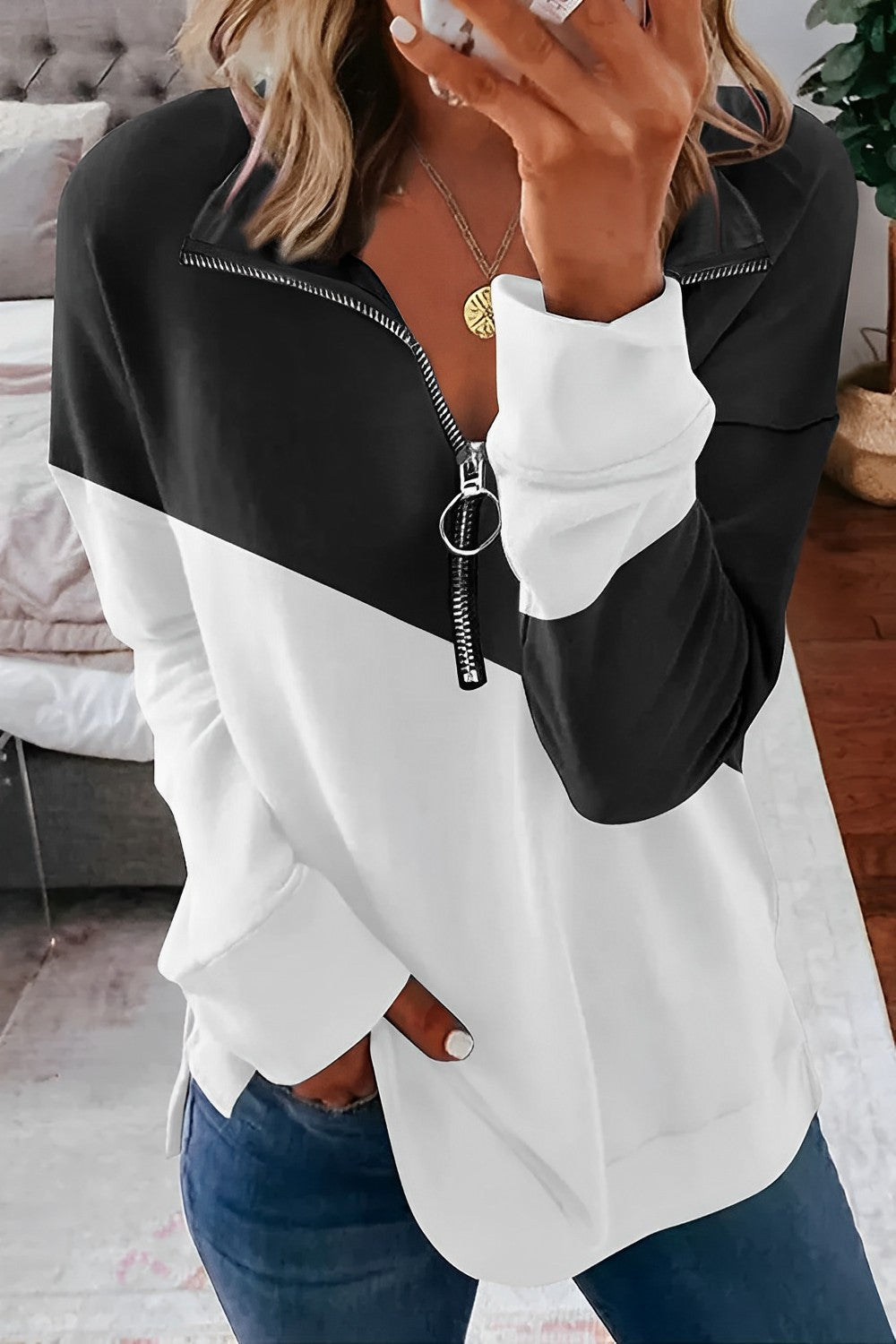Langärmeliges Sweatshirt für Frauen - MOLLIE