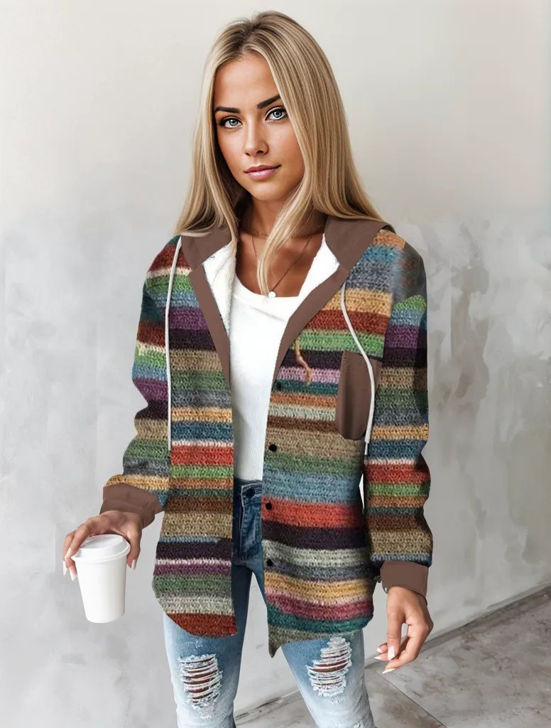 Klassischer Print Hoodie Oberbekleidung