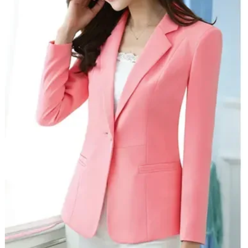 Delilah - Stilvoller Blazer mit Einzelknopfverschluss für die Arbeit im Herbst für Damen
