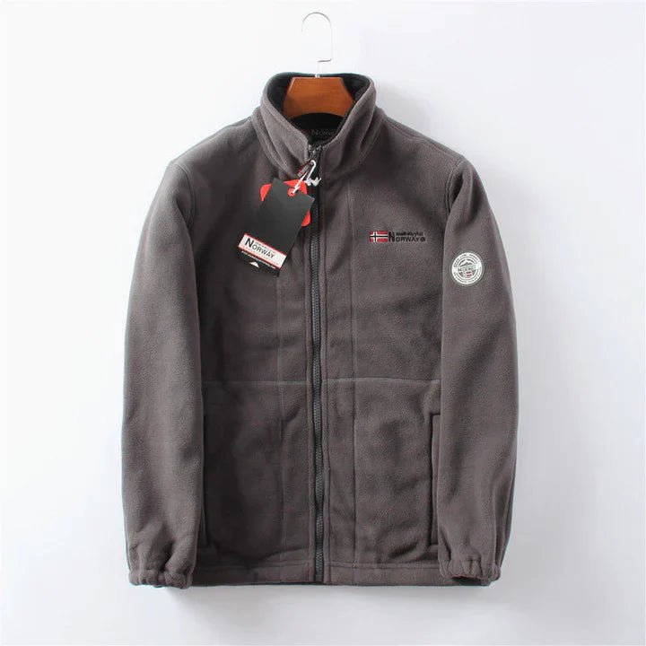 Winddichte und bequeme fleecejacke für herren