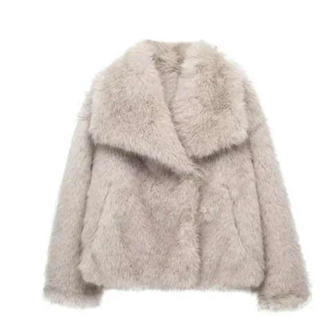 Basha | Damen Mode Luxus Mantel | Kurz