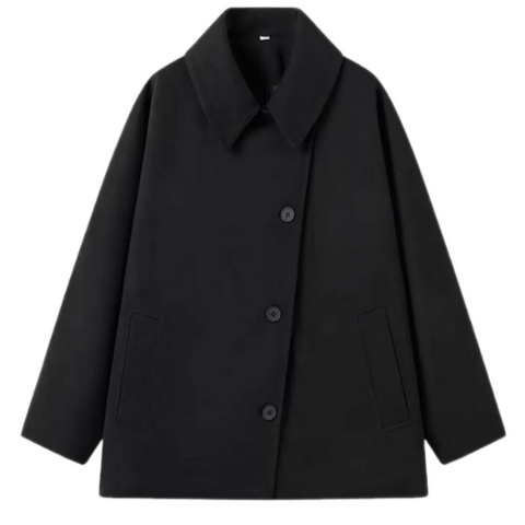 Lizzie | Damen Chic Eleganter Übergrößen Mantel | Lang