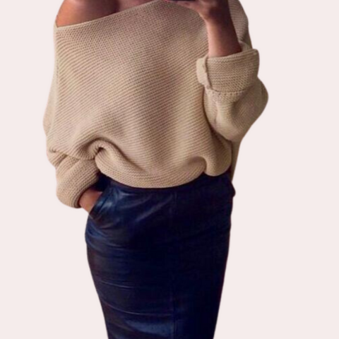Bora | Damen Elegante Schulterfreie Pullover | Sommer