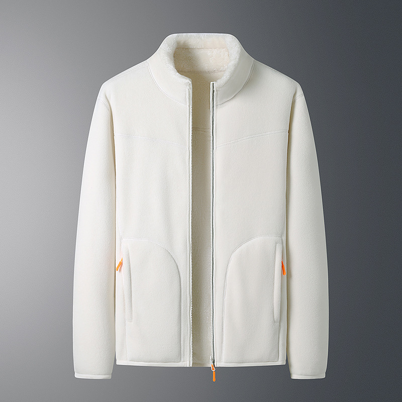 Parker - Lässige Herbst Fleece-Strickjacke mit Reißverschlusstaschen für Damen