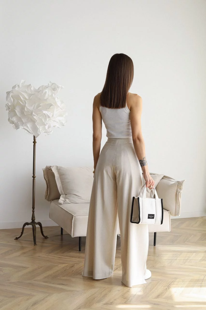 Wide-Leg Trousers | Linen | Bequem und elegant