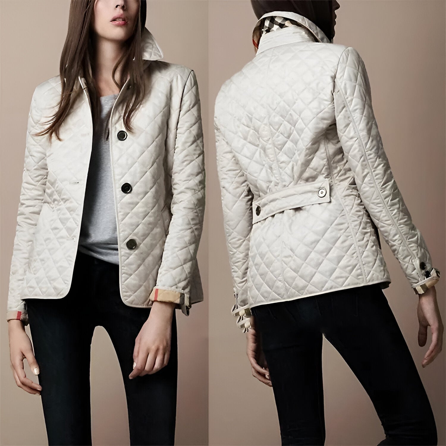 Janelle™ - Stehkragen Steppjacke