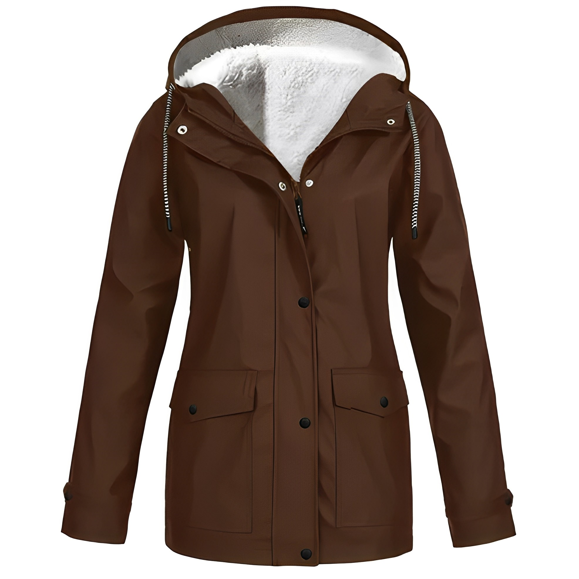 Laura | Stylische Fleece gefütterte Wärme Damenjacke