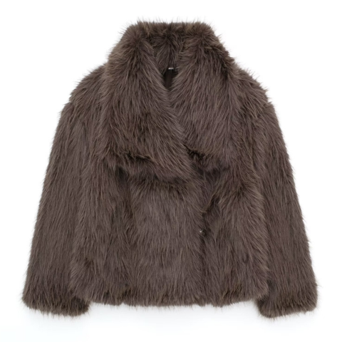 Basha | Damen Mode Luxus Mantel | Kurz