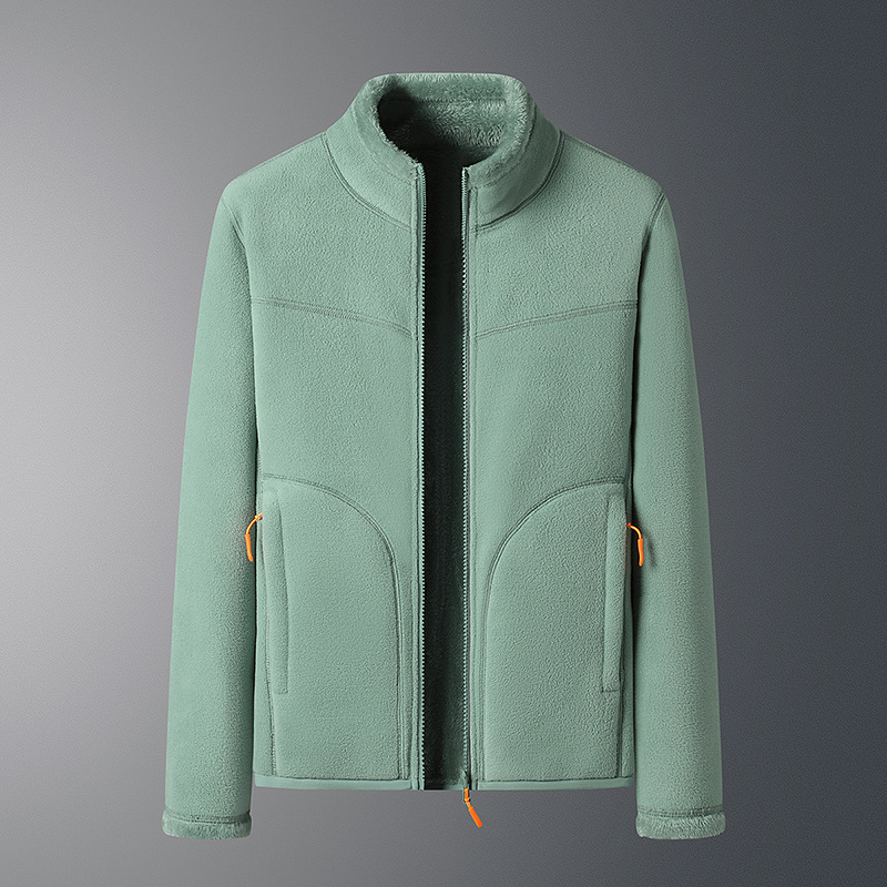 Parker - Lässige Herbst Fleece-Strickjacke mit Reißverschlusstaschen für Damen