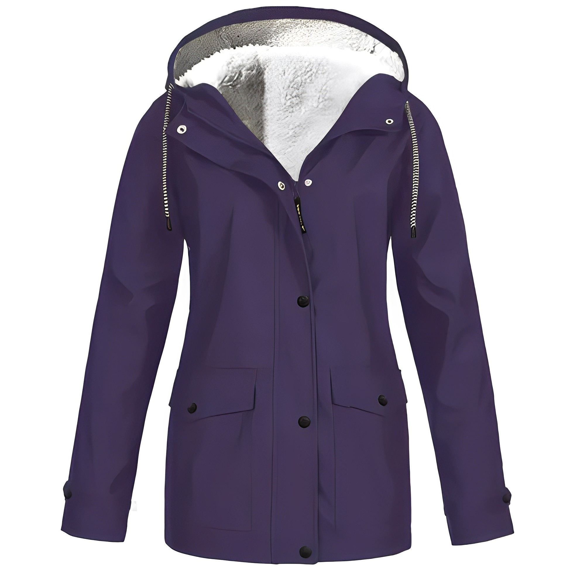 Laura | Stylische Fleece gefütterte Wärme Damenjacke