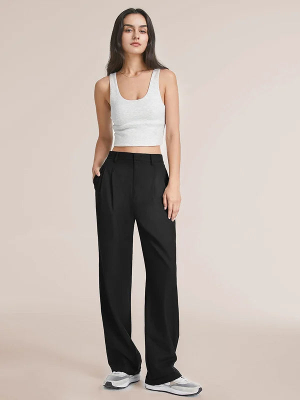 Lia - Hochtaillierte Weite Damen Hosen