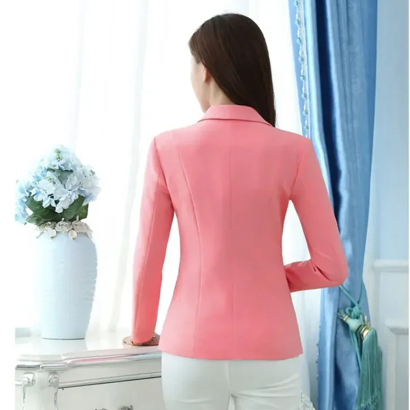 Delilah - Stilvoller Blazer mit Einzelknopfverschluss für die Arbeit im Herbst für Damen