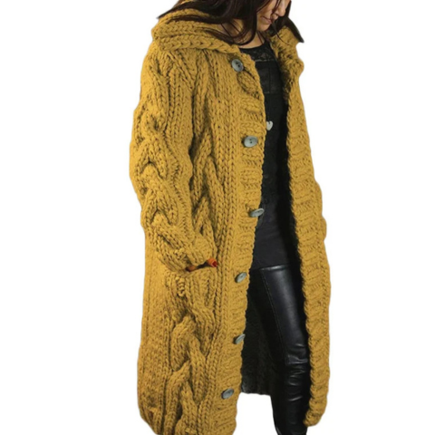 Xyza | Damen Lang Strickjacke | Gestrickt