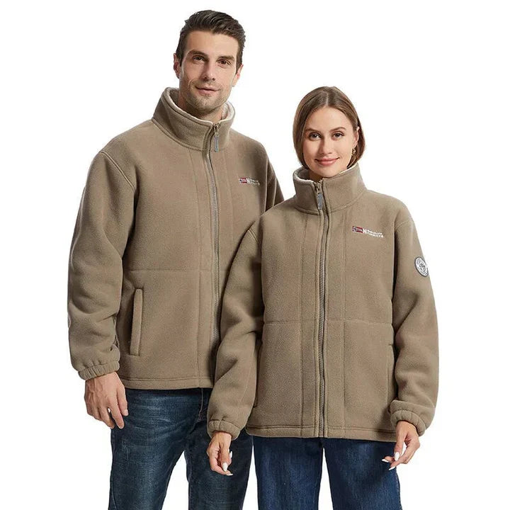 Winddichte und bequeme fleecejacke für herren
