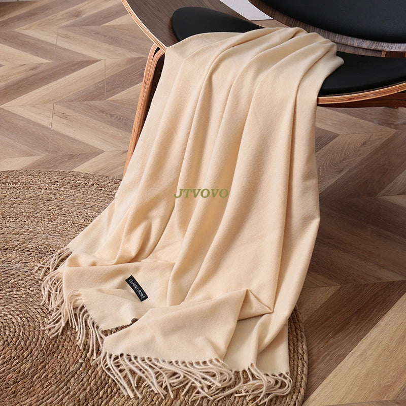 Damen Schal mit Quasten – Eleganter Pashmina-Stil