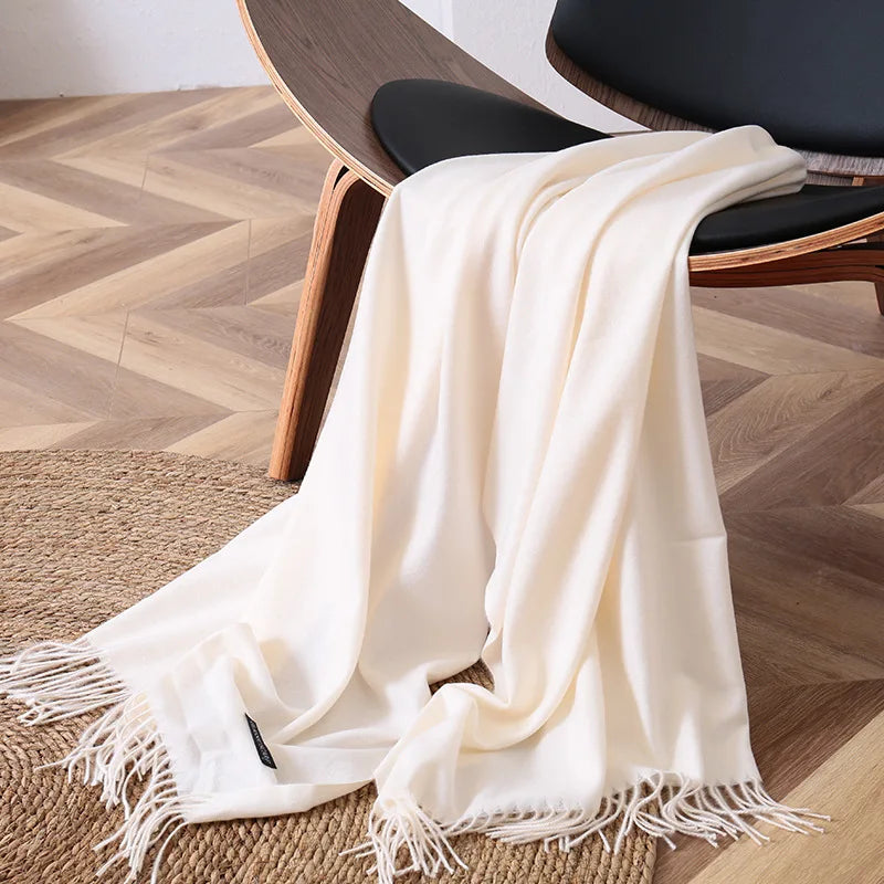 Damen Schal mit Quasten – Eleganter Pashmina-Stil