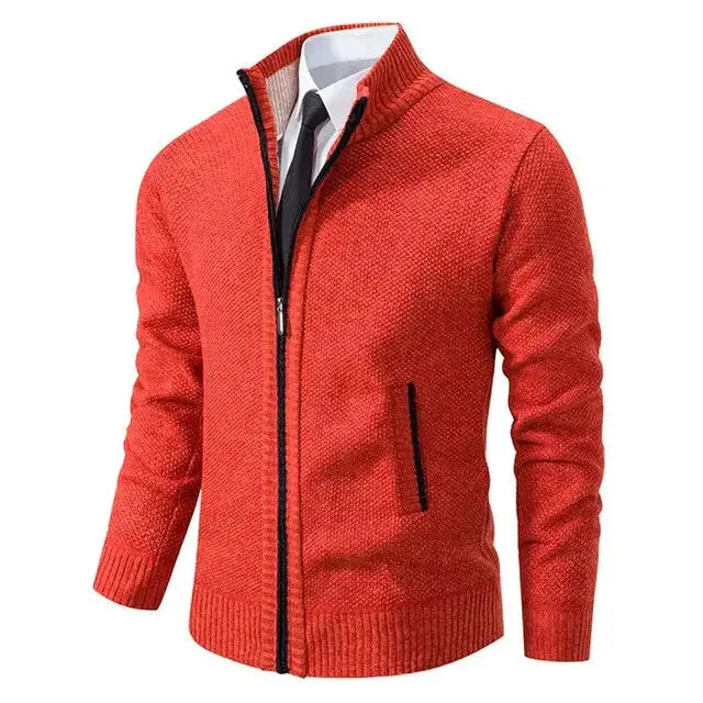 Klassischer Zip-Up Strickjacken für Herren