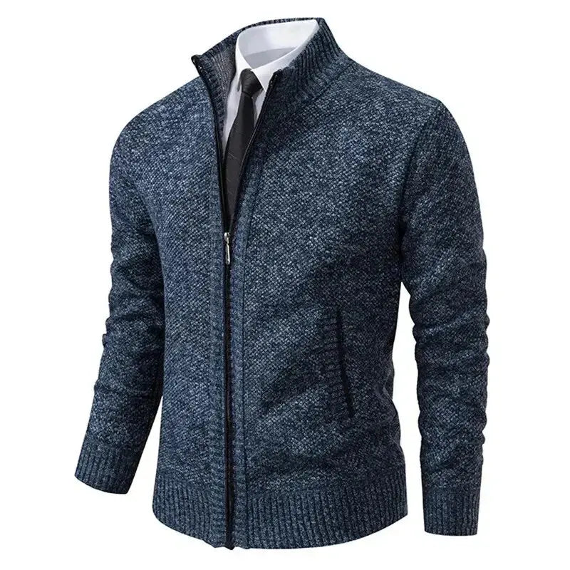Klassischer Zip-Up Strickjacken für Herren