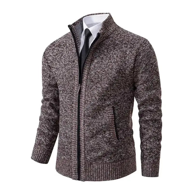 Klassischer Zip-Up Strickjacken für Herren