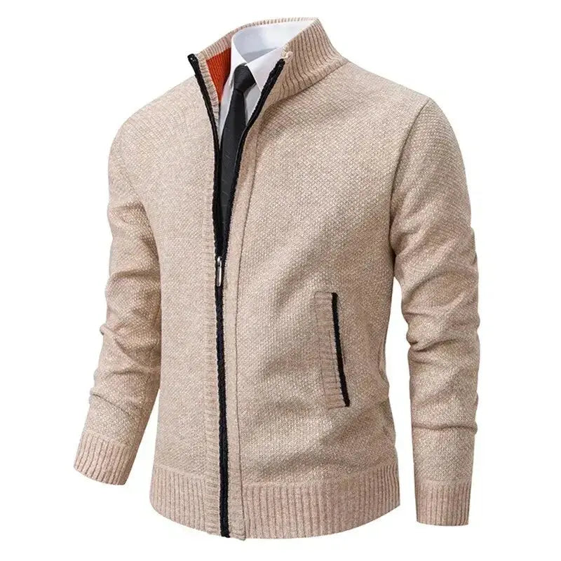 Klassischer Zip-Up Strickjacken für Herren
