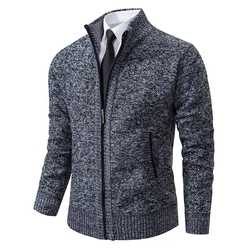 Klassischer Zip-Up Strickjacken für Herren